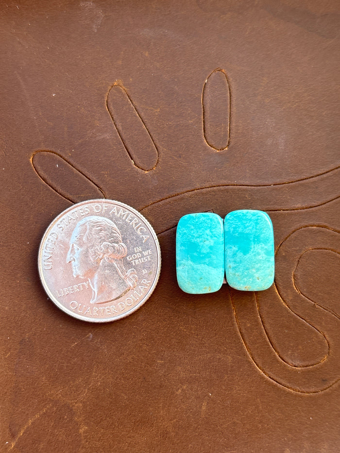 Turquoise Earrings Cabochon Set