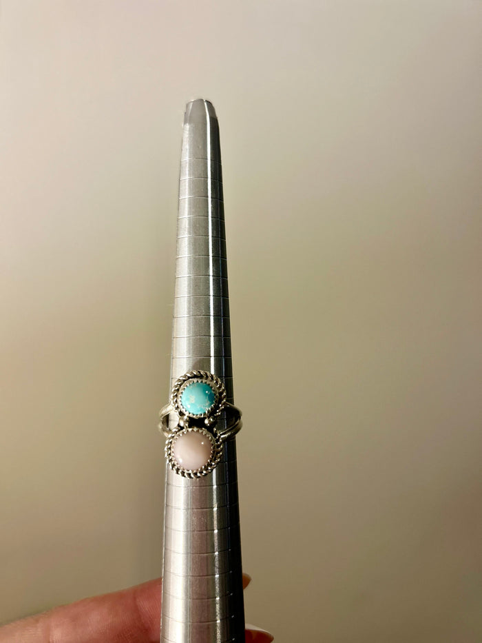 Two Stone Opal Ring Size 7