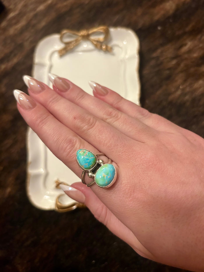 Two Stone Ring Size 8.5
