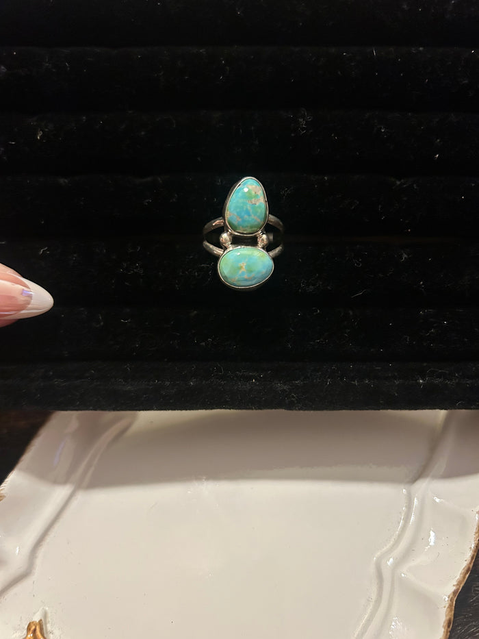 Two Stone Ring Size 8.5