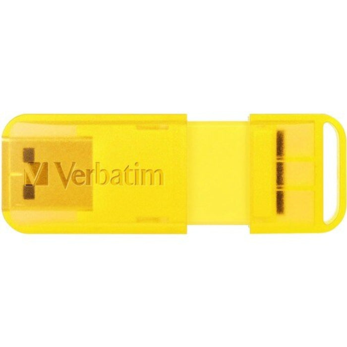 Verbatim 32GB Store n Go PopUp USB 2.0 Drive 3 Pack 96GB Total Assorted Colours Capless Push Pull Slide Plug and Play