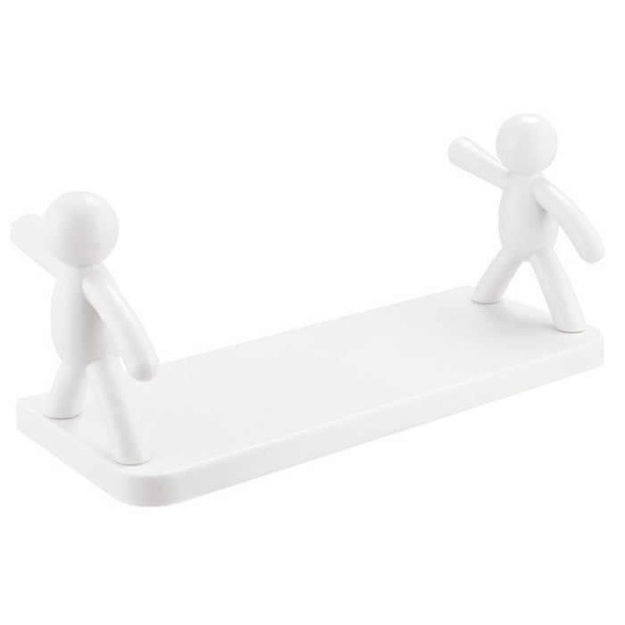 Wall-Mounted Human-Shaped Guardrail Hook Storage Rack