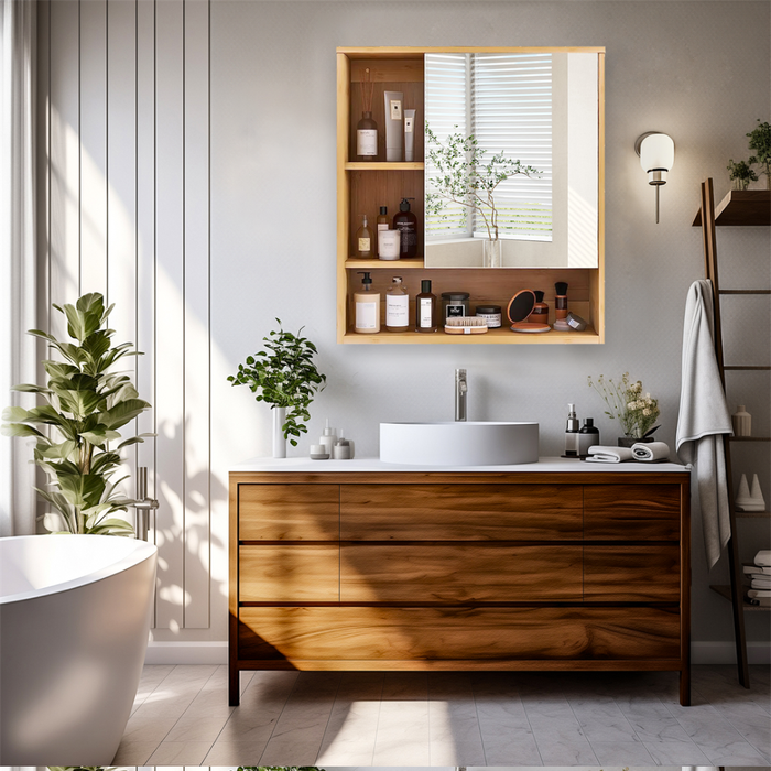 Wall Mounted Bathroom Medicine Cabinet with Storage