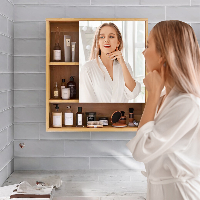 Wall Mounted Bathroom Medicine Cabinet with Storage