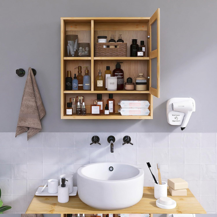 Wall Mounted Bathroom Medicine Cabinet with Storage