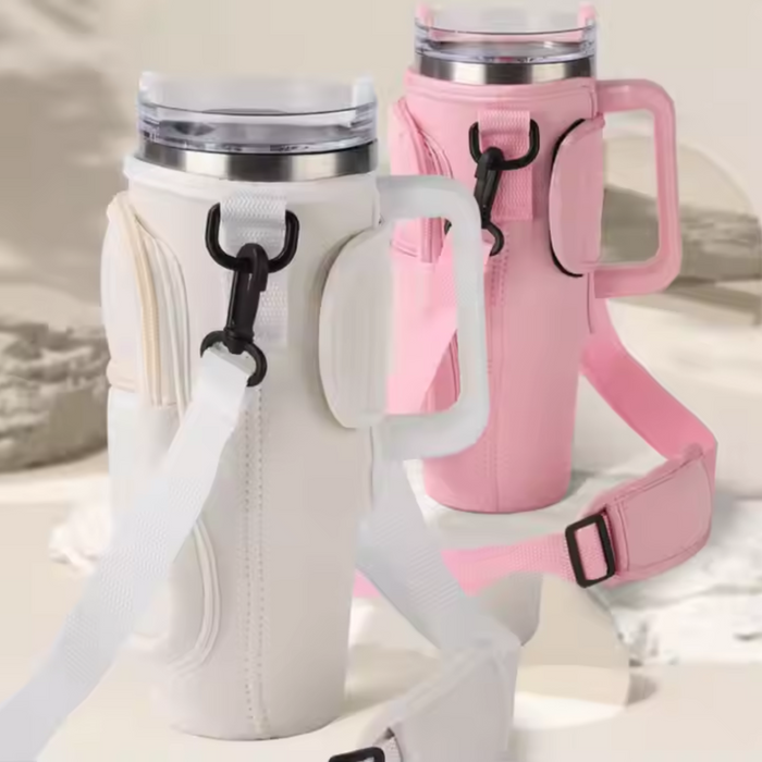 Water Bottle Holder Adjustable Shoulder Strap Water Bottle Bag
