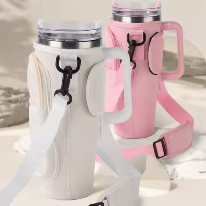 Water Bottle Holder Adjustable Shoulder Strap Water Bottle Bag