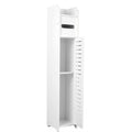 STORFEX Waterproof Bathroom Storage Corner Floor Cabinet with Doors and Shelves