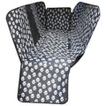 Dog Back Seat Cover with Perspective Mesh Window Waterproof Pet Hammock