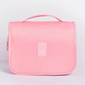 Waterproof Hanging Cosmetic Storage Bag with Mesh Pockets Hook