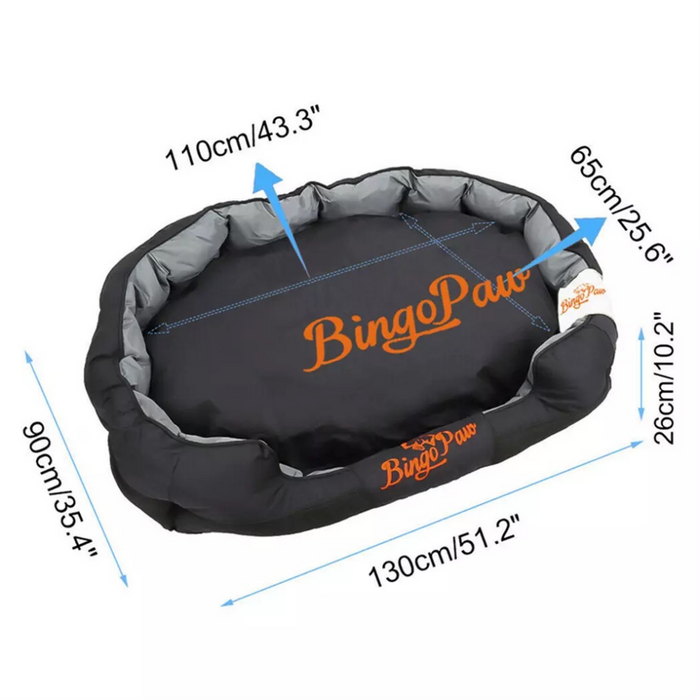 Waterproof Jumbo Orthopedic Sofa Dog Bed Pet Mat Kennel
