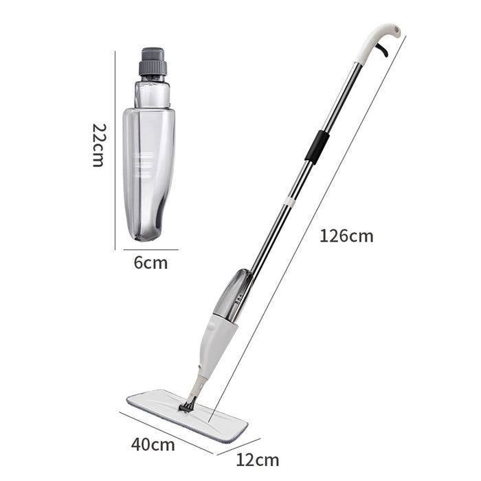 Wet and Dry Spray Mop with Refillable Spray Bottle and Washable Pads
