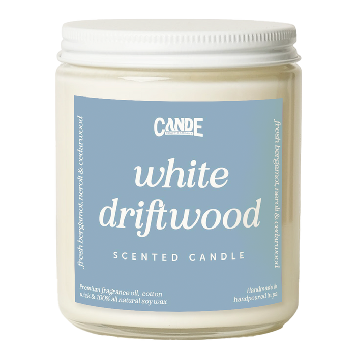 White Driftwood Scented Candle