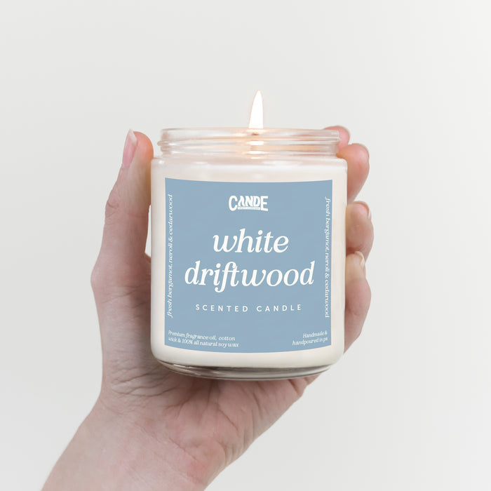 White Driftwood Scented Candle