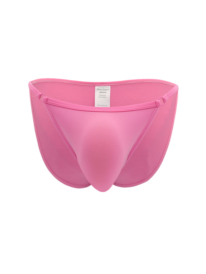 Pink XDress men's panties on a white background.