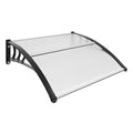 Window Door Awning Canopy UPF 50+ Polycarbonate Front Door Overhang for Sun Protection