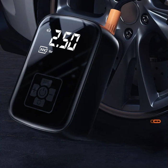 Wireless Electric Car Tyre Inflator Pump - USB Rechargeable