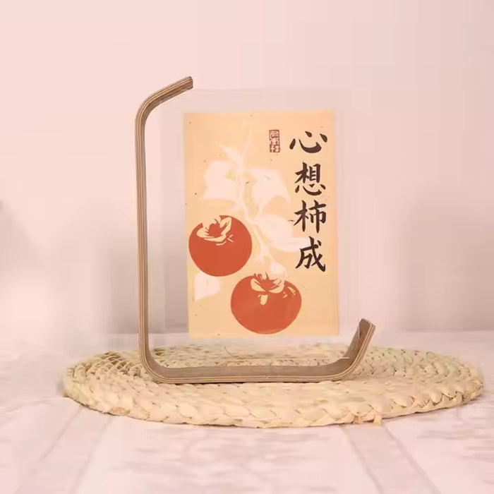 Wooden Picture Frame Swing Table DIY Transparent Herbarium Display Frame