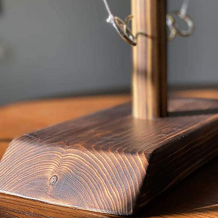 Hook and Ring Wooden Toss Quick Play Interactive Family Game